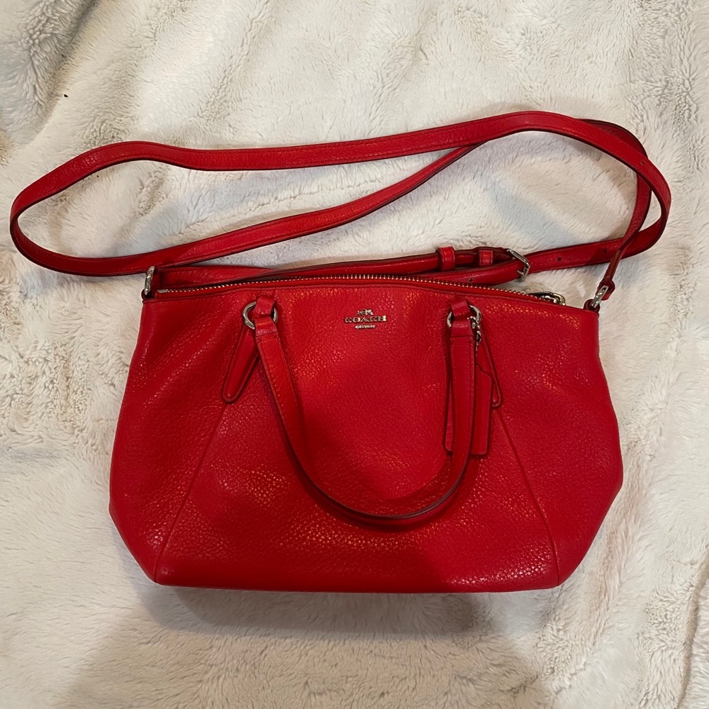 Red Coach Crossbody Bag
